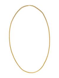 ITALIAN, YELLOW GOLD WHEAT CHAIN