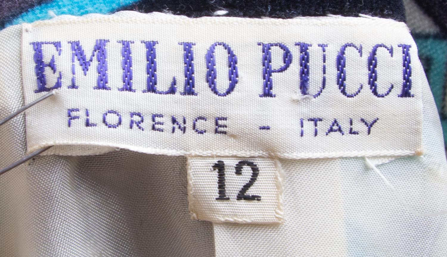 An Emilio Pucci Multicolor Velvet Jacket, Size 12.