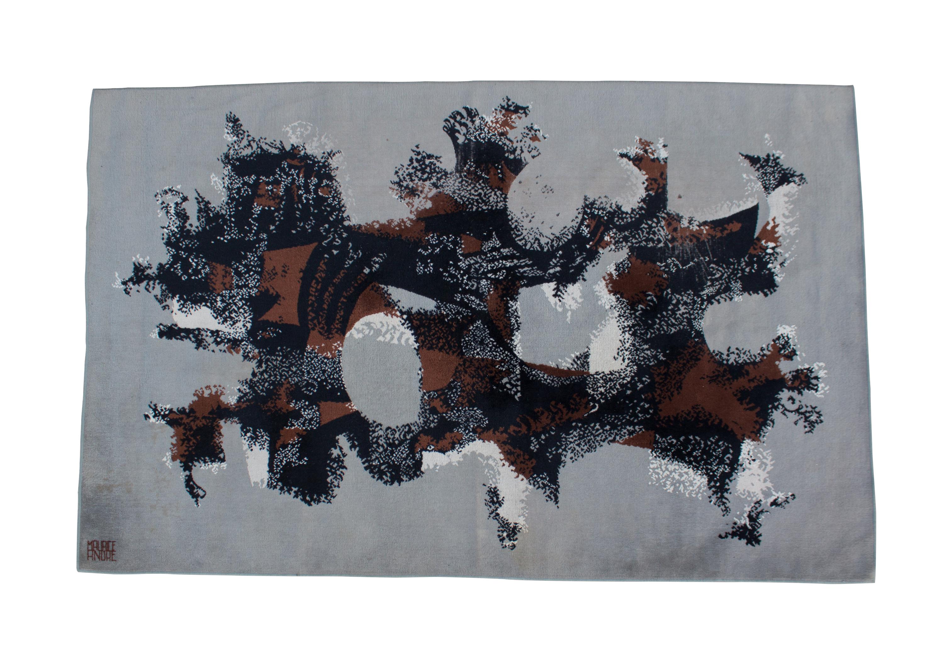 A Contemporary Wool Rug 9 feet 7 inches x 6 feet 4 inches. — MAURICE ANDRE