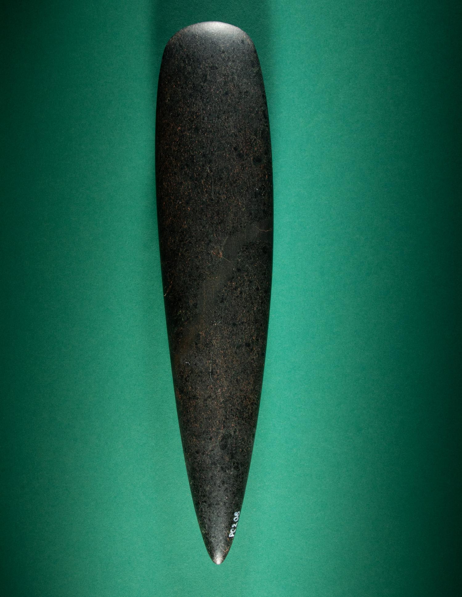 A Large Maya Hardstone Celt