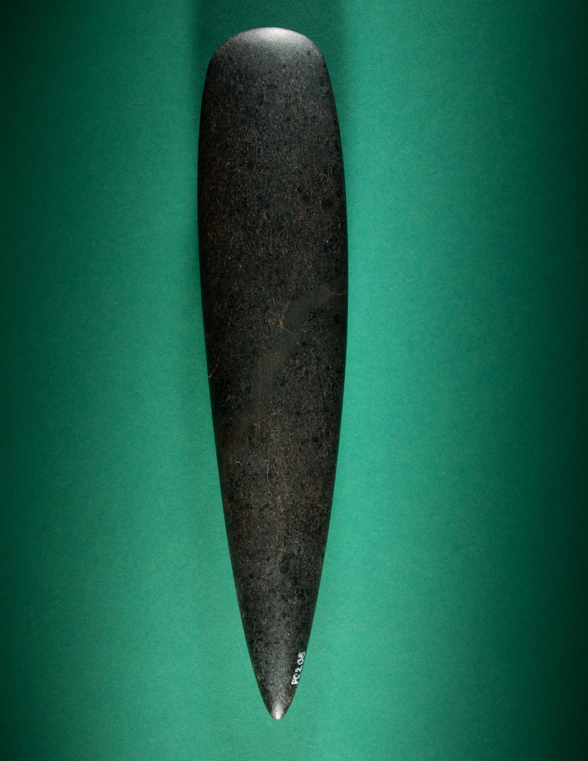A Large Maya Hardstone Celt