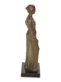 A Bronze Sculpture of a Standing Woman