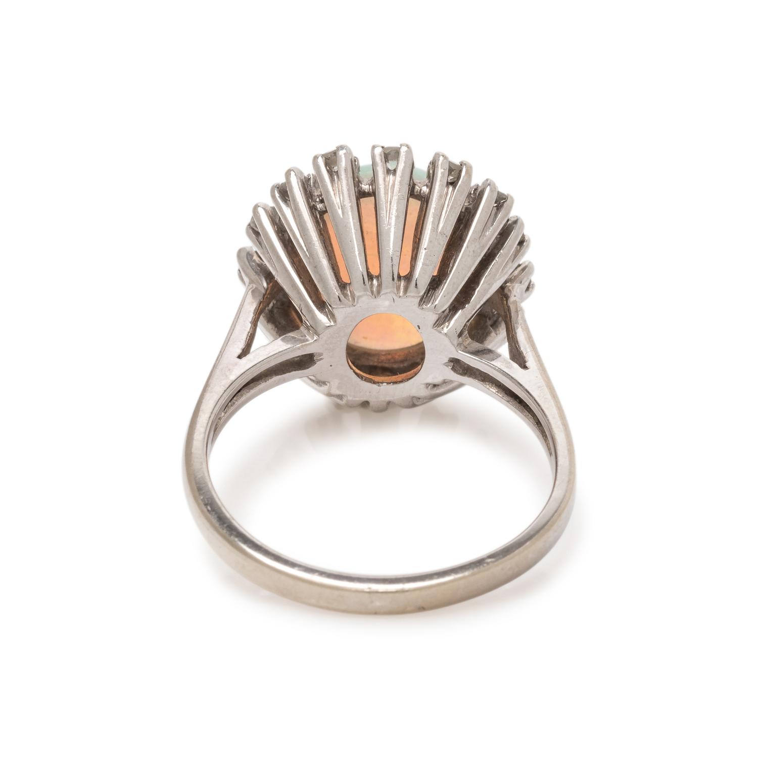 OPAL AND DIAMOND RING