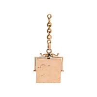 ROSE GOLD, DIAMOND AND GEMSTONE LOCKET PENDANT