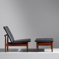 Japan Lounge Chair and Ottoman, model 137, c. 1960 France & Daverkosen, Denmark
