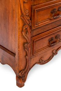 A French Walnut Buffet à Deux Corps