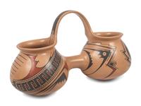 Double-Lobed Pottery Canteen