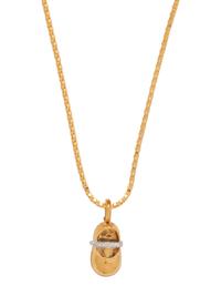 AARON BASHA, YELLOW GOLD AND DIAMOND SHOE PENDANT