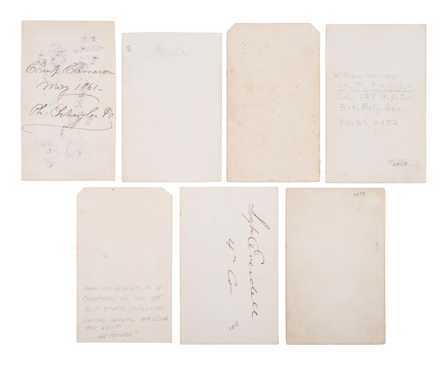 [CIVIL WAR]. A group of 25 CDVs of members of the 7th New York State Militia, incl. Cos. D, E, F, and K.
