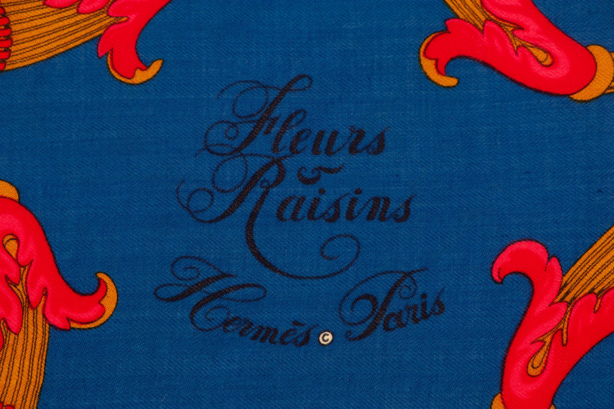 Two Hermès 90cm Silk/Cashmere Scarves