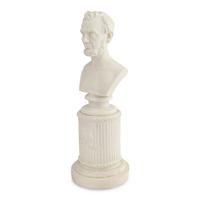 Martin Milmore (American, 1844-1883) Bust of Abraham Lincoln 19th century parianware