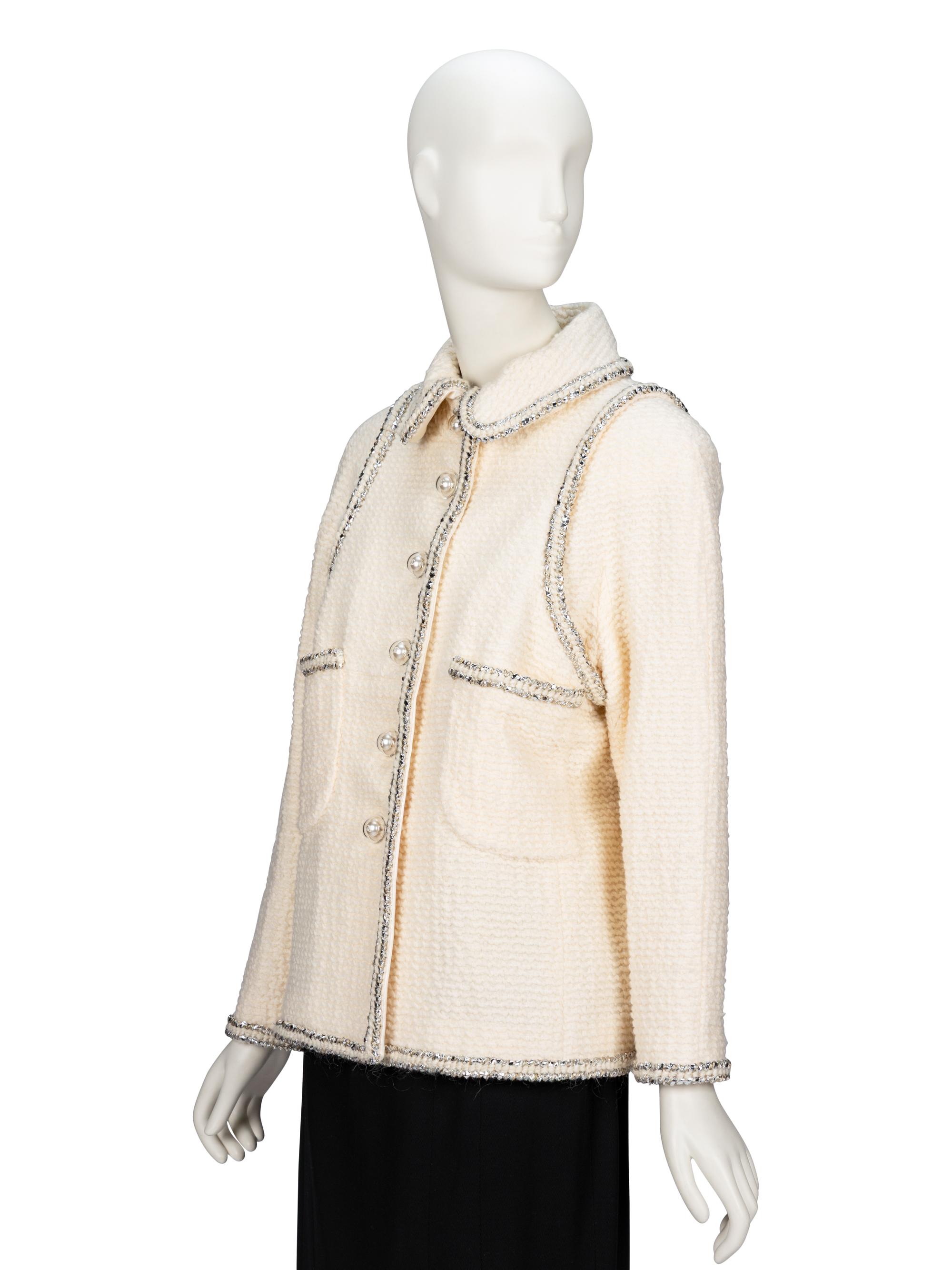 Chanel, Metallic Trim Tweed Jacket