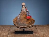 Western Great Lakes Maple Ladle, with Turtle Effigy
