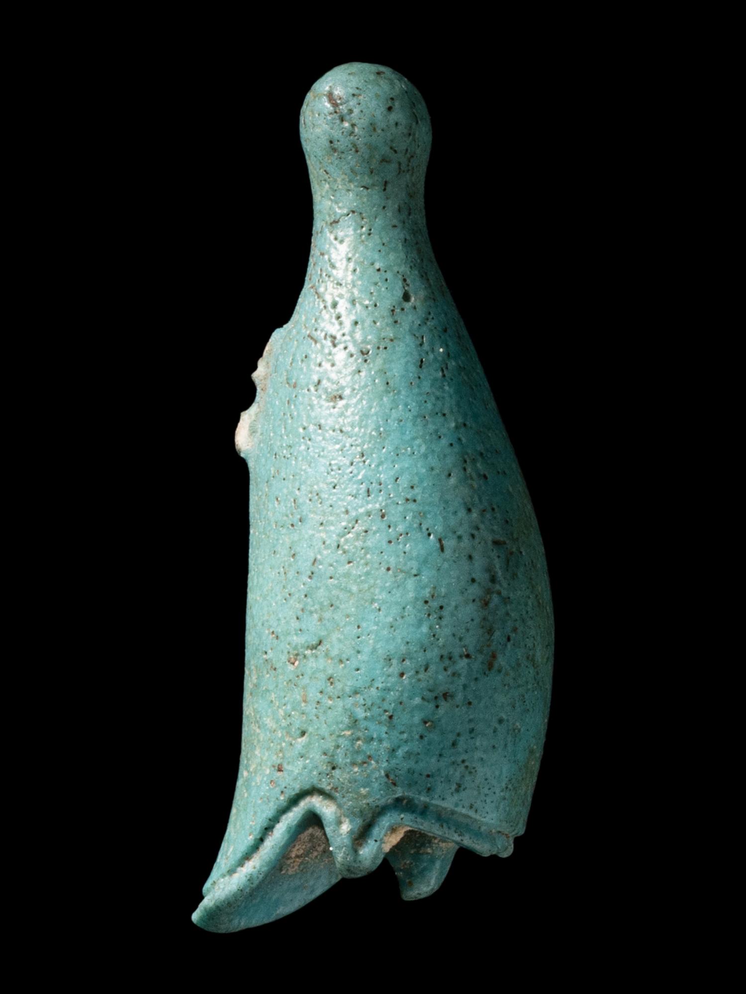 Two Egyptian Faience Crowns