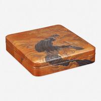 A finely-decorated Japanese lacquer writing box 日本莳绘文具盒 18th/19th Century ???????
