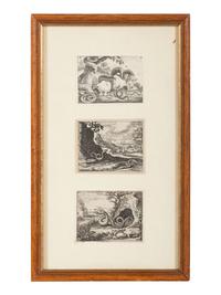 Seven Intaglio Prints of Reptiles