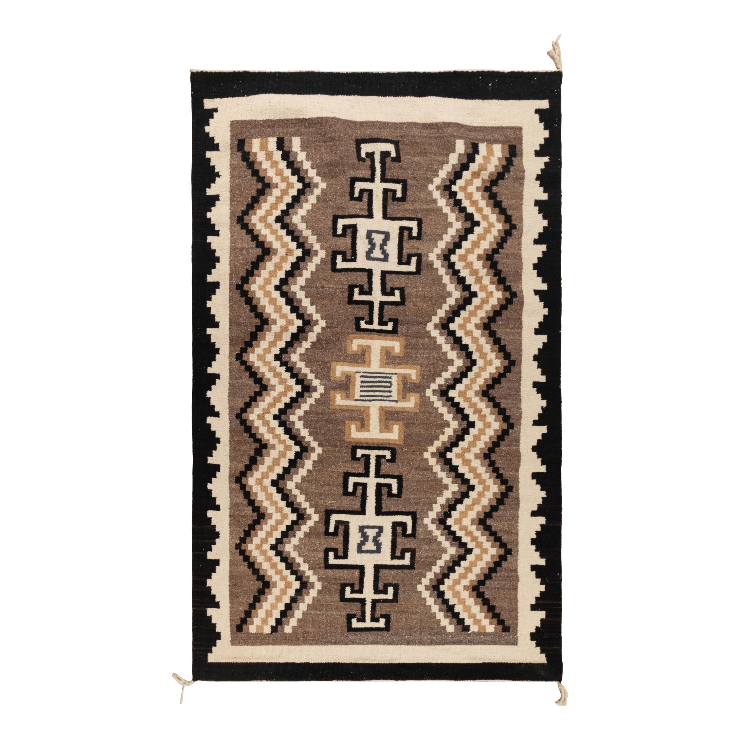 Bessie Yazzie (Diné, 20th century) — Navajo Two Grey Hills [Rug]