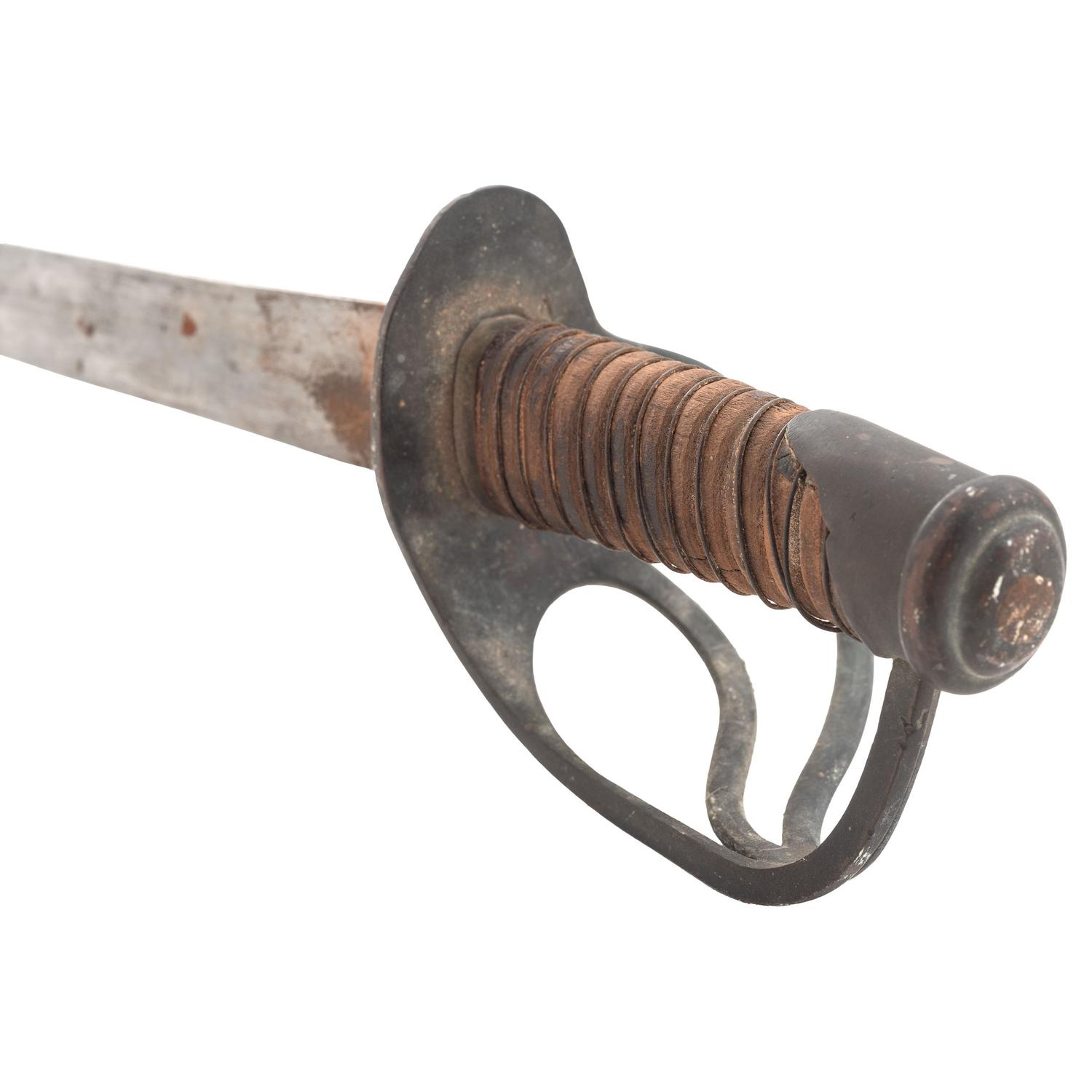 Confederate Cavalry Saber in Wooden Scabbard by Kraft, Goldschmidt & Kraft or H. Marshall