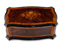 A Swiss Marquetry Cylinder Music Box