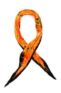 An Hermès Plissé Silk Scarf, 36" x 36".
