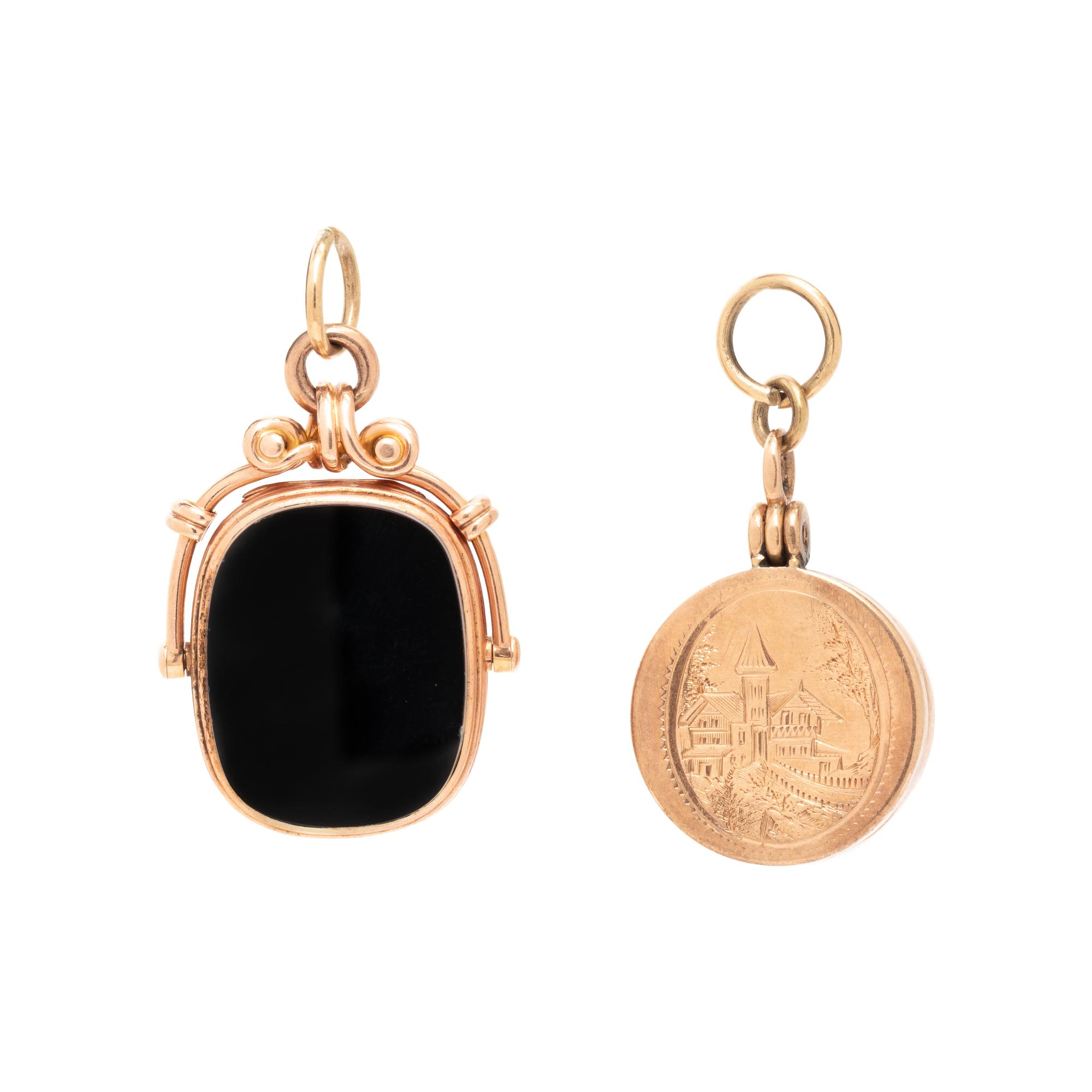 COLLECTION OF LOCKET PENDANTS