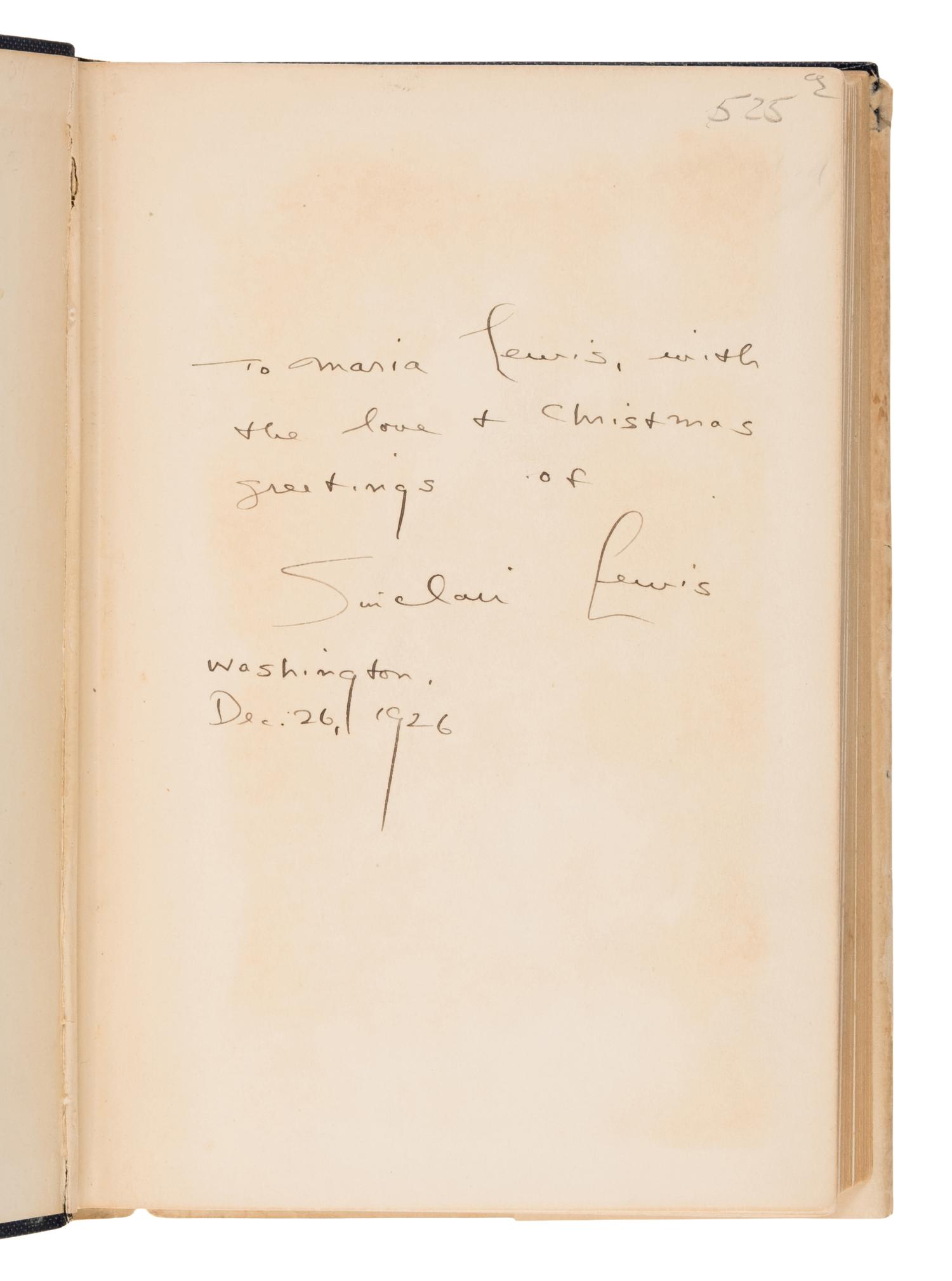 Lewis, Sinclair (1885-1951). Babbitt . New York: 1922.