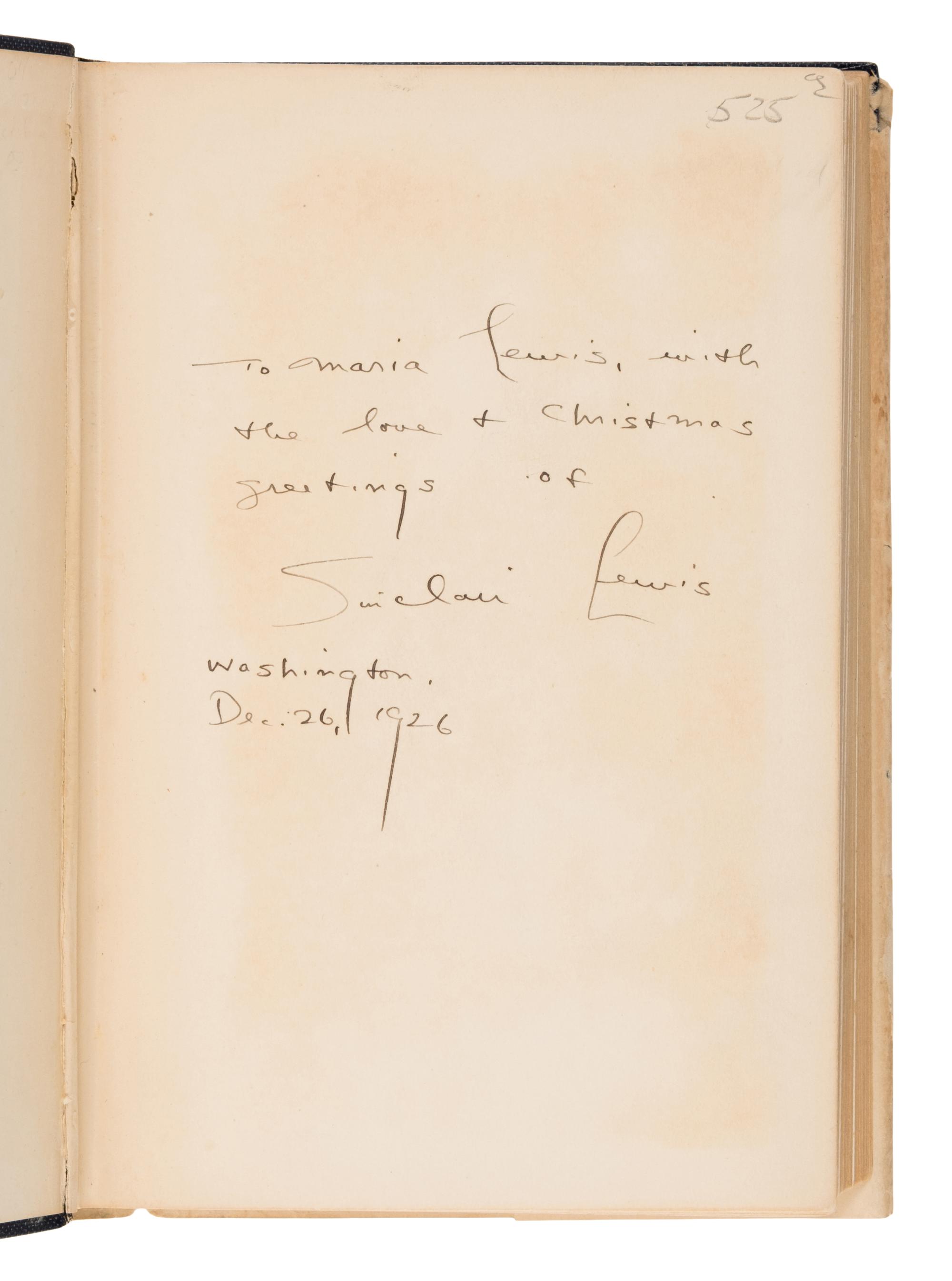 Lewis, Sinclair (1885-1951). Babbitt . New York: 1922.