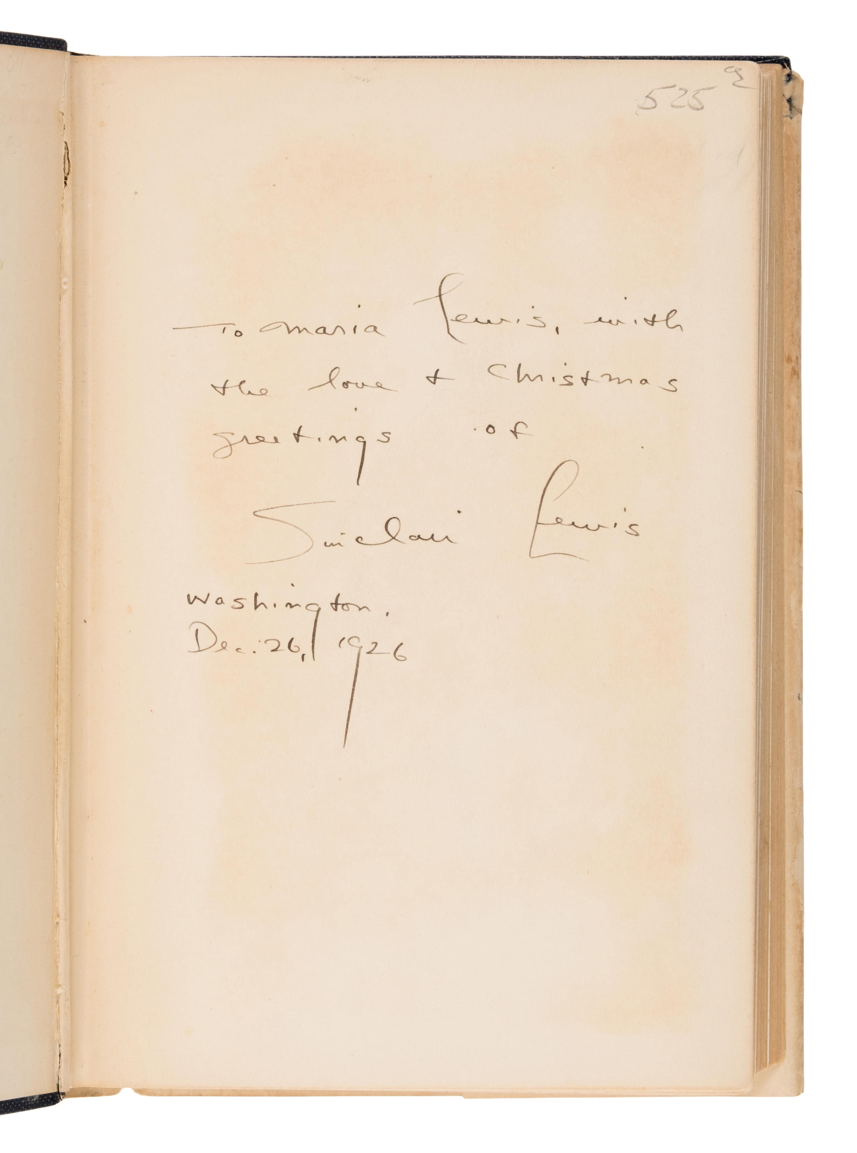 Lewis, Sinclair (1885-1951). Babbitt . New York: 1922.