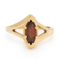 Citrine and Yellow Gold Ring