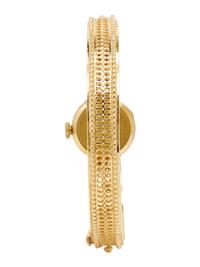 YELLOW GOLD AND ONYX WATCH AND RING