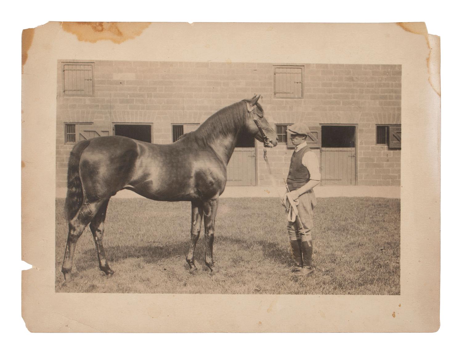 [EARLY PHOTOGRAPHY]. A large group of early photographs incl. equestrian and logging views.