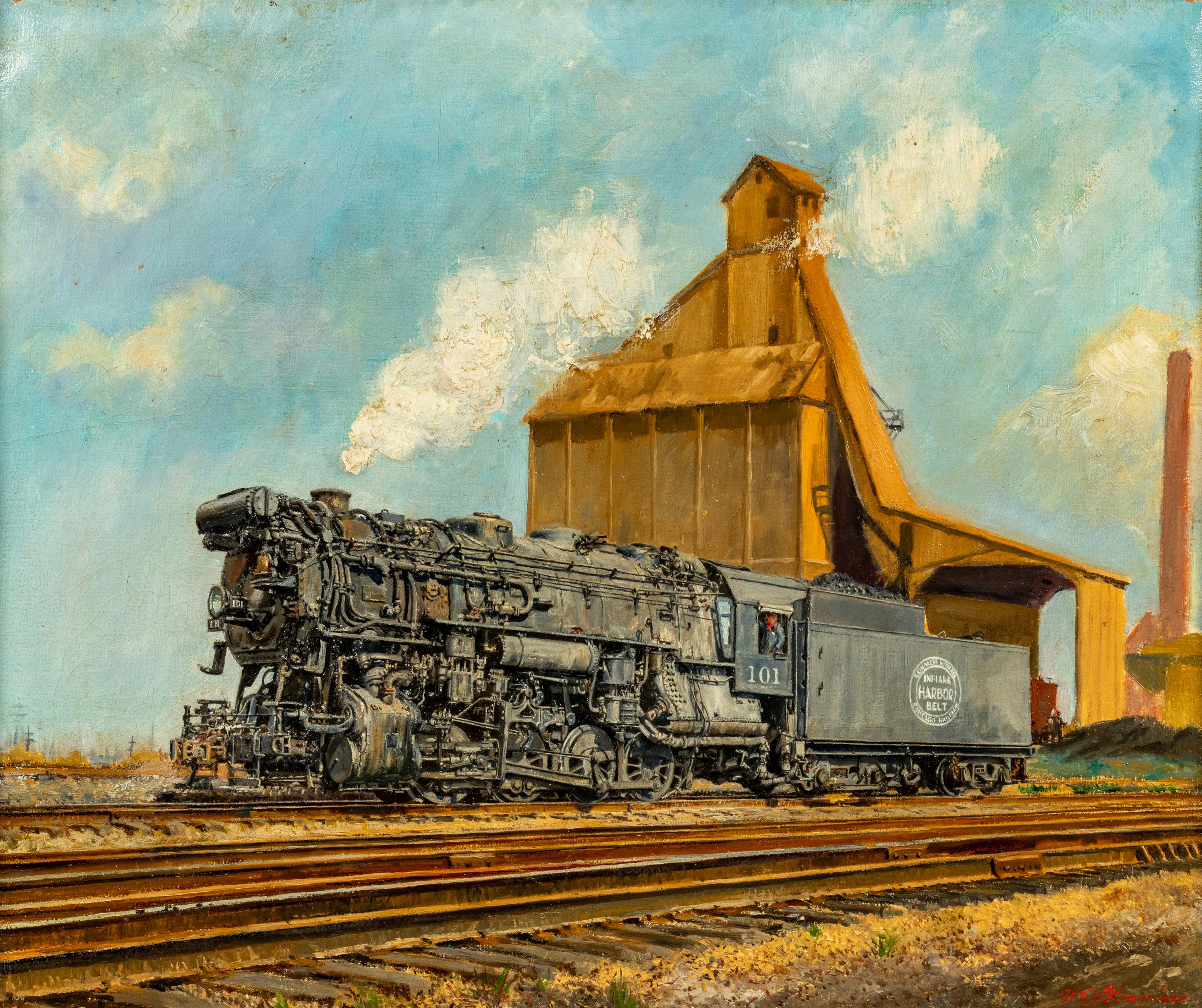 Locomotive and Silo