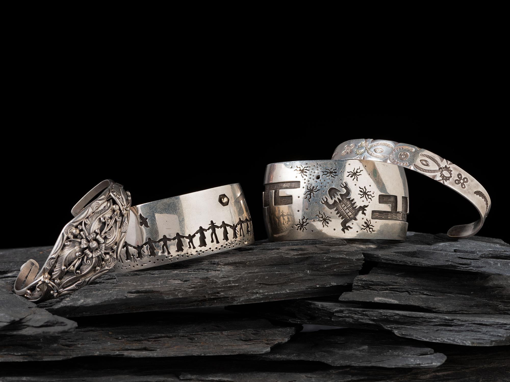 Navajo Silver Cuff Bracelets