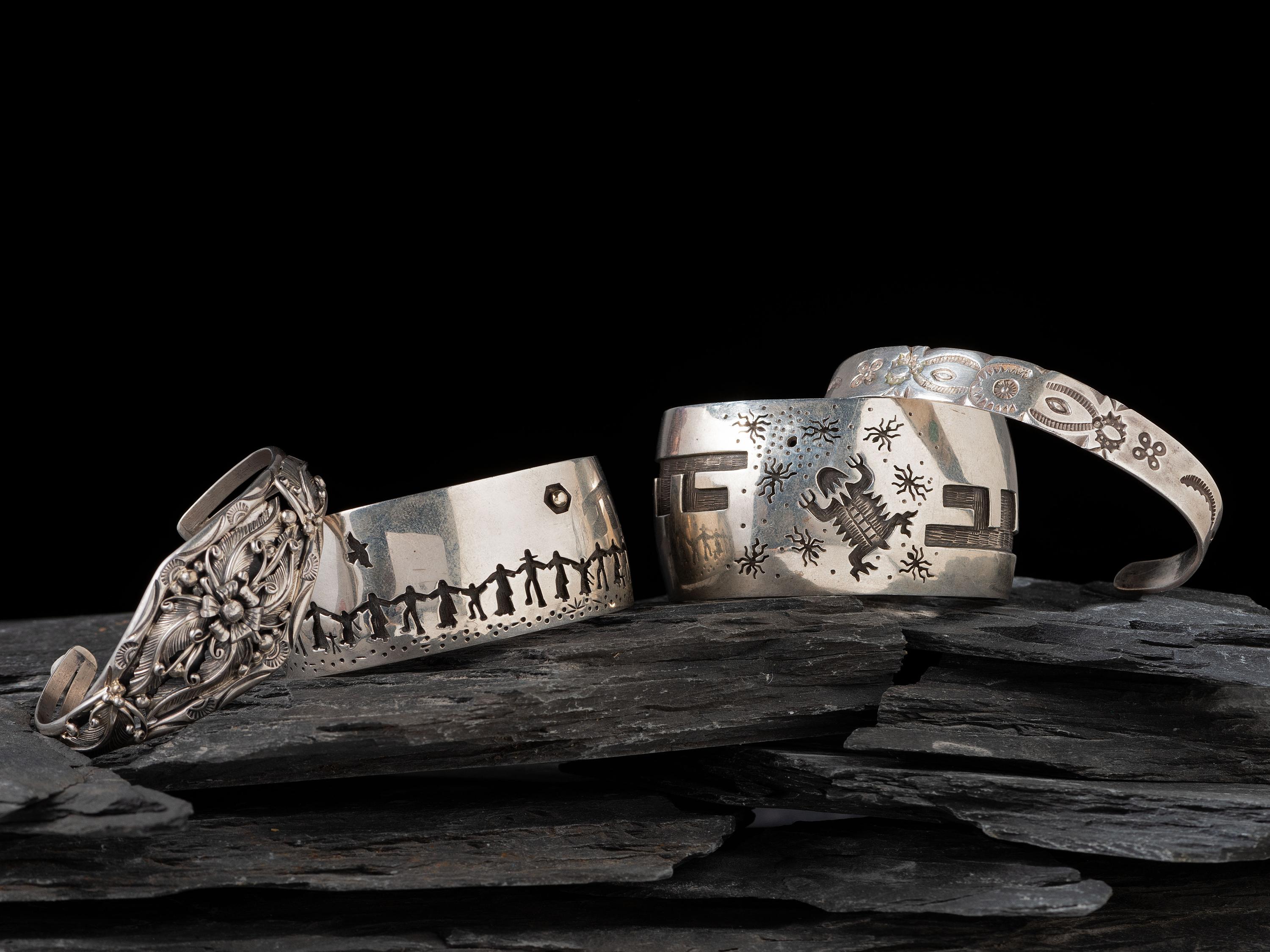 Navajo Silver Cuff Bracelets