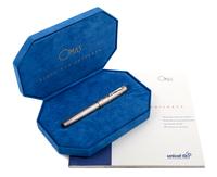 An Omas UNICEF: Signs for Children Limited Edition Silver Fountain Pen