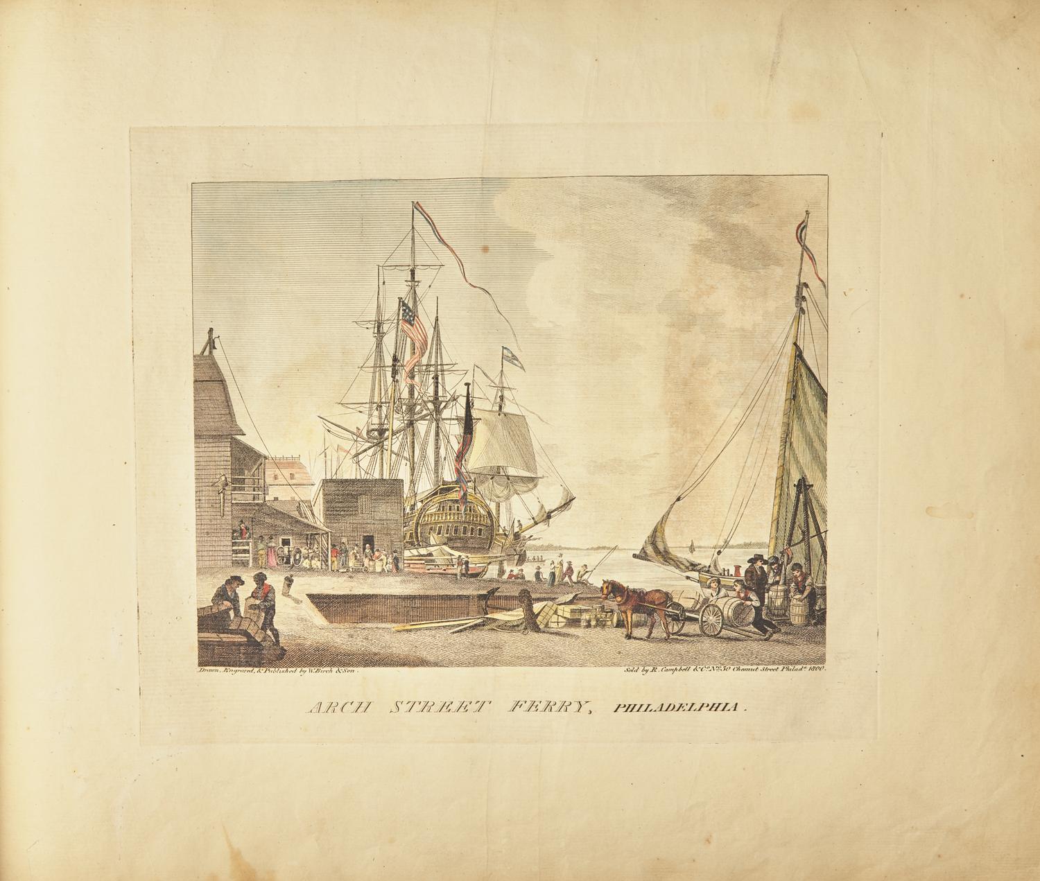 Birch, W(illiam). and (Thomas). The City of Philadelphia, in the State of Pennsylvania North America; as it appeared in the Year 1800...