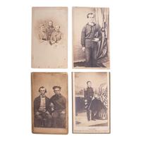 [CIVIL WAR]. A group of 4 CDVs of naval subjects, some identified, incl. Commodore Andrew Hull Foote.