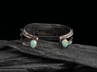 Navajo Silver and Turquoise Cuff Bracelet