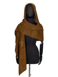 Important Sea Silk Knit Hooded Scarf