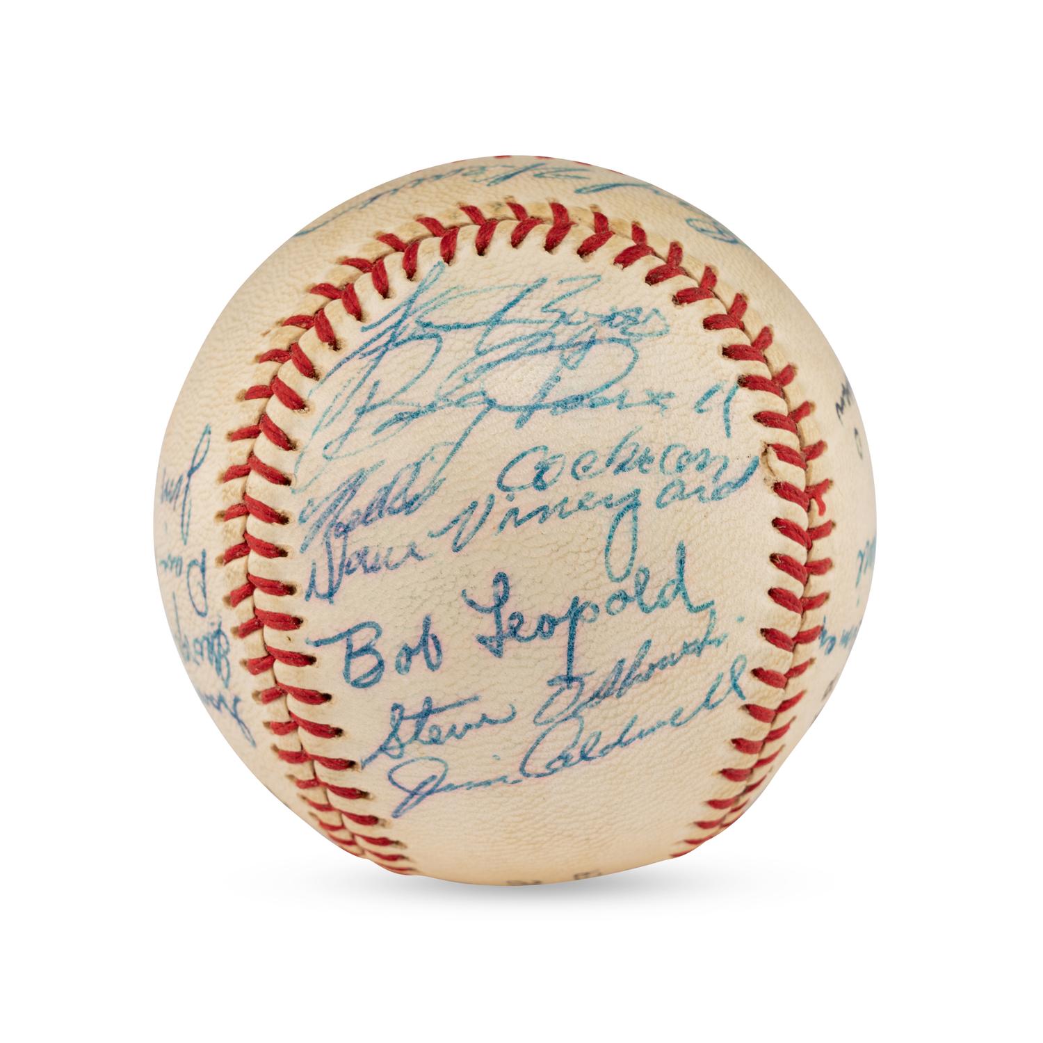 A 1960-61 Fox Cities Foxes Team Signed Autograph Baseball