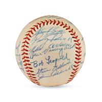 A 1960-61 Fox Cities Foxes Team Signed Autograph Baseball