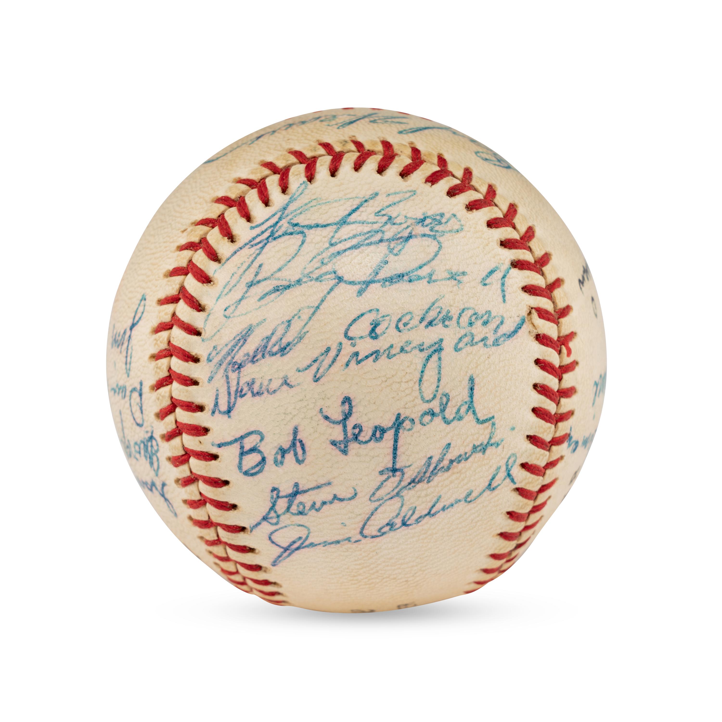 A 1960-61 Fox Cities Foxes Team Signed Autograph Baseball