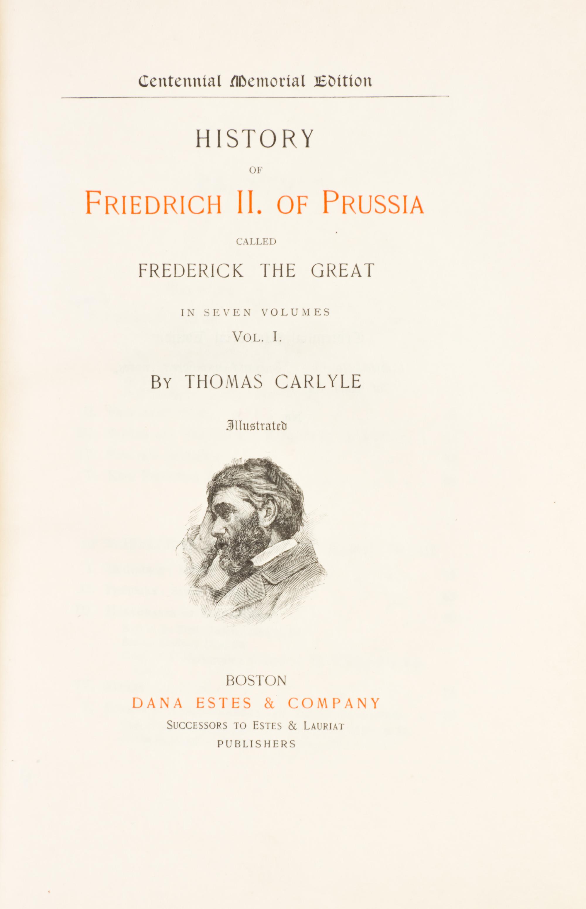 (COLLECTED WORKS) CARLYLE, THOMAS. Works. Boston, n.d. 26 vols.