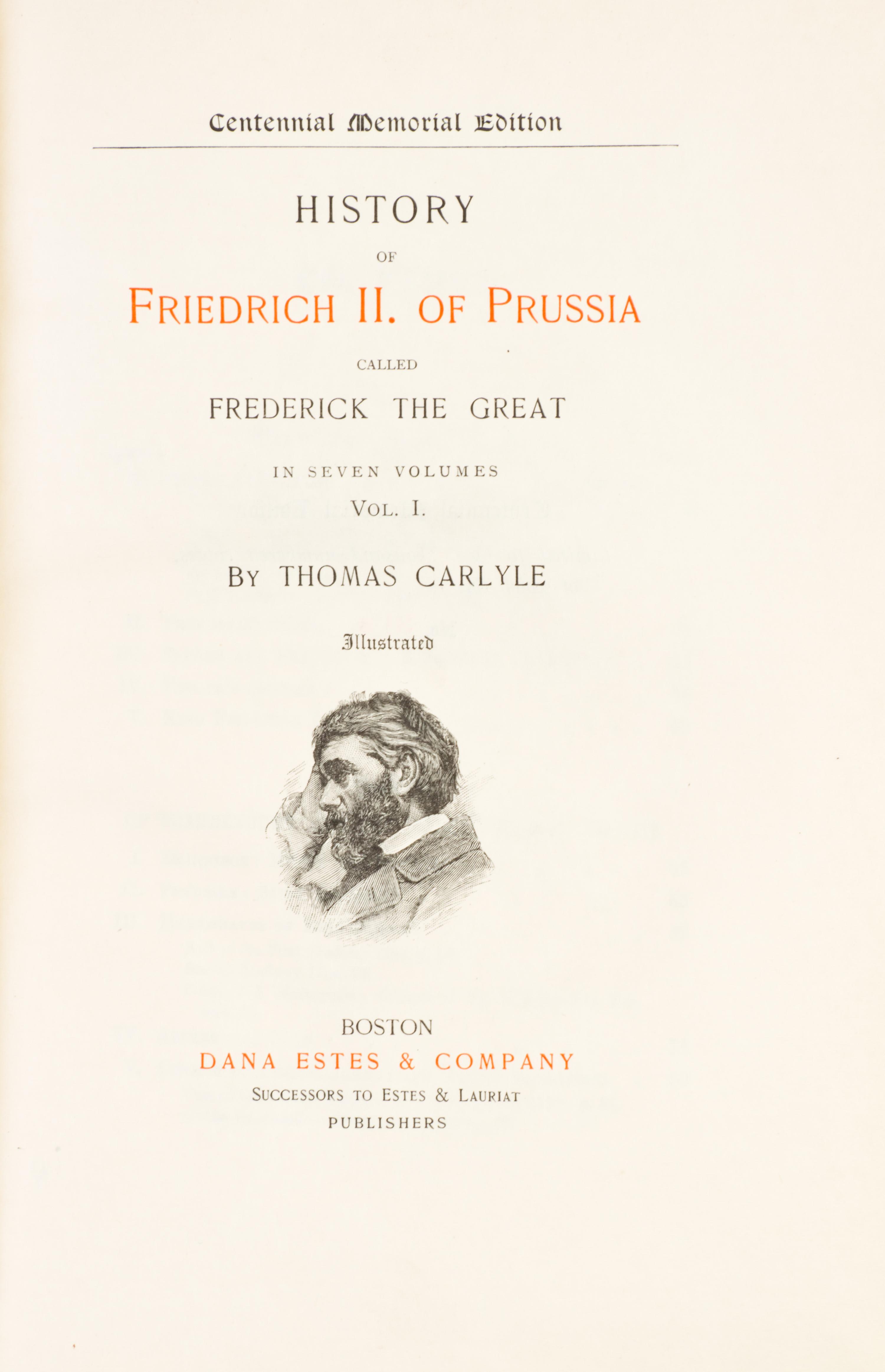 (COLLECTED WORKS) CARLYLE, THOMAS. Works. Boston, n.d. 26 vols.