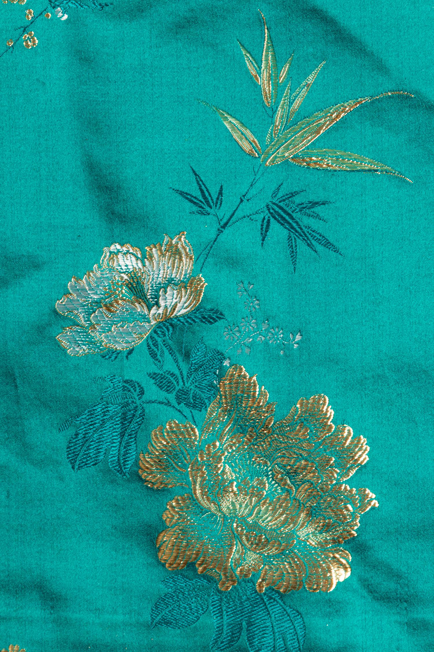 Three Chinese Silk Embroidered Ladies' Cheongsam, Qipao