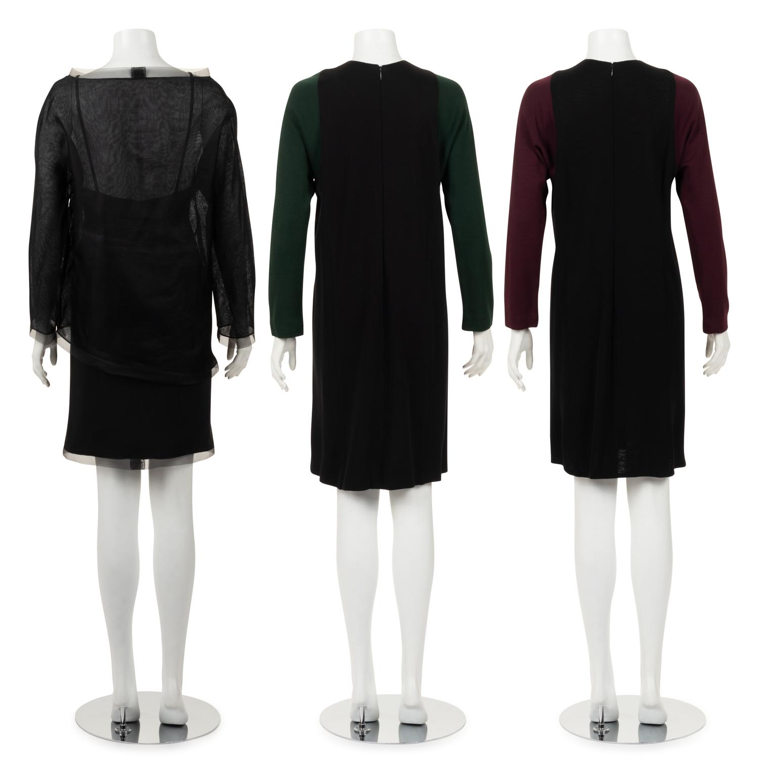 Three Geoffrey Beene Items: Two Dresses and One Top, 1990s