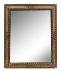 An Italian Style Painted Mirror Height 45 x width 37 1/2 inches. — LATE 19TH/EARLY 20TH CENTURY