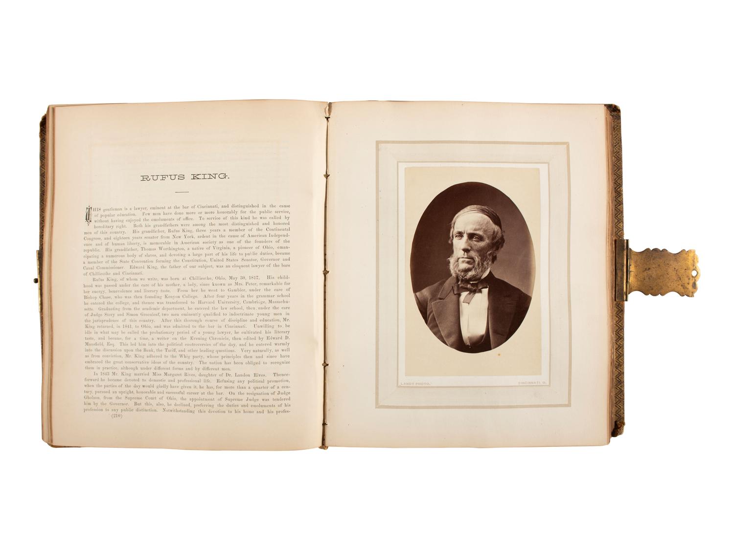 [AMERICANA]. 2 photographically illustrated books feat. prominent Chicago and Cincinnati figures.