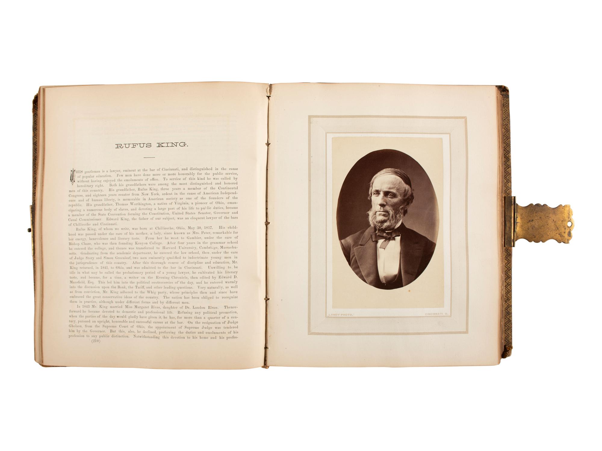 [AMERICANA]. 2 photographically illustrated books feat. prominent Chicago and Cincinnati figures.