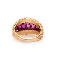 CHERNY, YELLOW GOLD AND RUBY RING